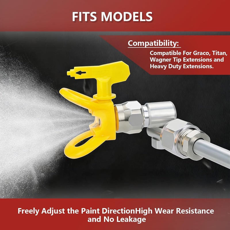 KUEDPEZ 235486 7/8" Airless Spray Gun Swivel Joint, Compatible with Graco/Wagner/Titan Sprayers, 180° Rotation, 3600PSI Maximum Working Pressure and Leak - Resistant, 2 Packs - Image 3